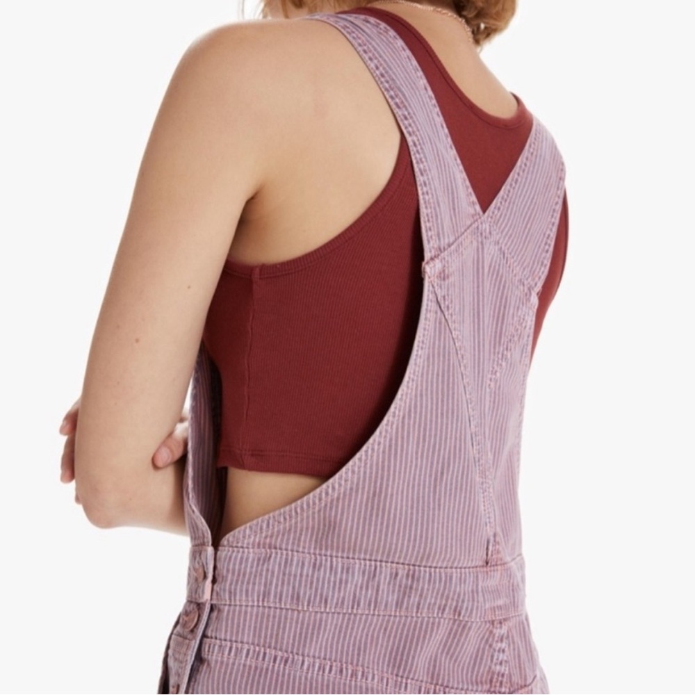 MOTHER Women's Pink Jeans Overalls - Picture 2 of 4